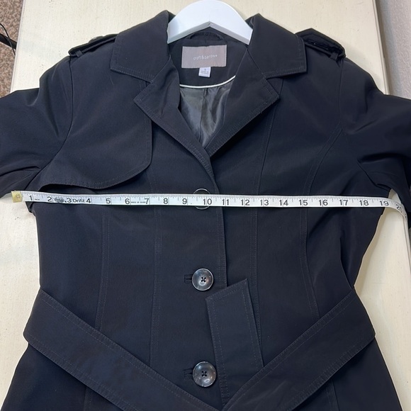 Croft & Barrow Black Short Trench Coat Size Small - Picture 11 of 15